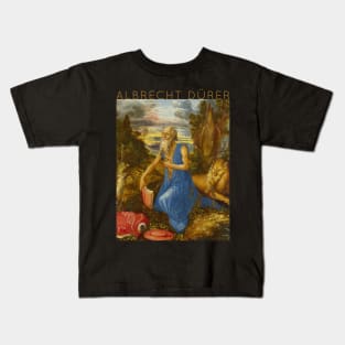 Albrecht Dürer - St. Jerome in The Wilderness Kids T-Shirt